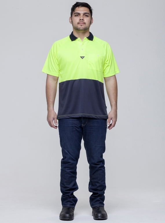 Hi Vis Raglan Polo Shirt