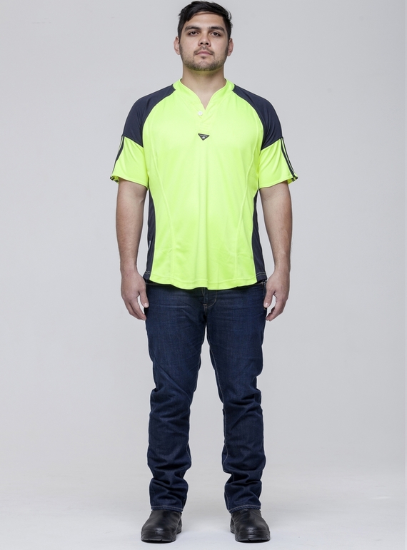 Hi Vis Rugger Fitted Polo Shirt