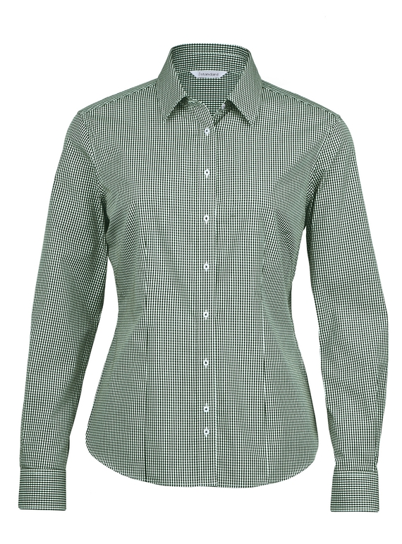 The Kingston Check Shirt - Women - Green/White