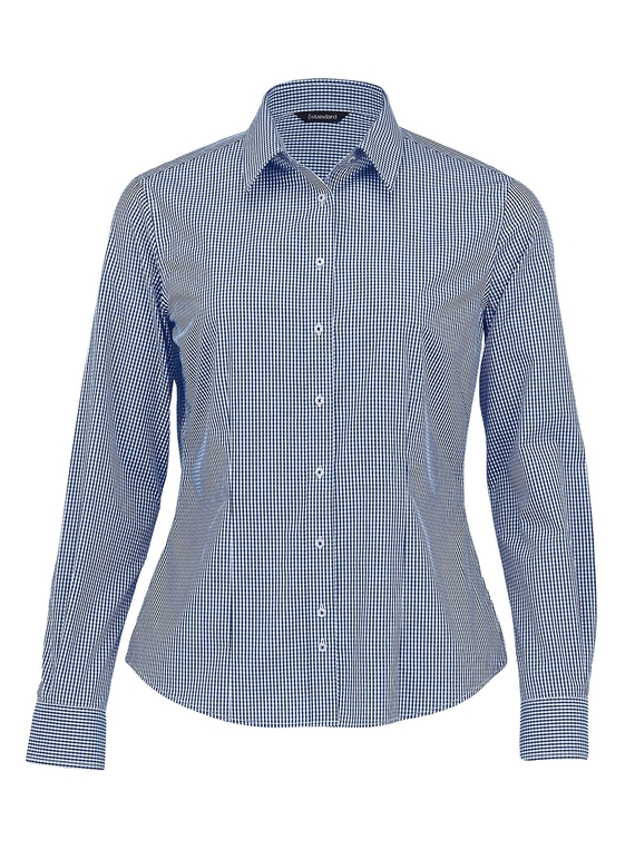 The Kingston Check Shirt - Women - Navy/White