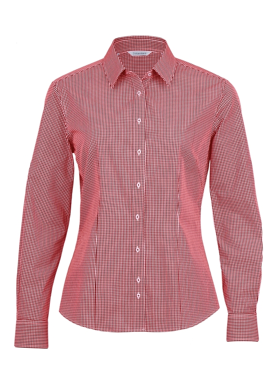 The Kingston Check Shirt - Women - Red/White