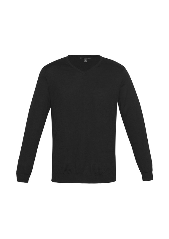 Milano 50% Wool Machine Washable Pullover - Men - Black