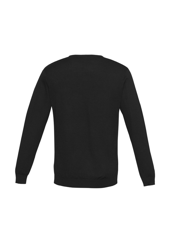 Milano 50% Wool Machine Washable Pullover - Men - Back View