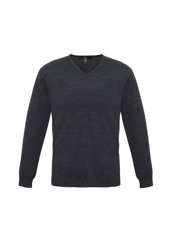 Milano 50% Wool Machine Washable Pullover - Men - Charcoal