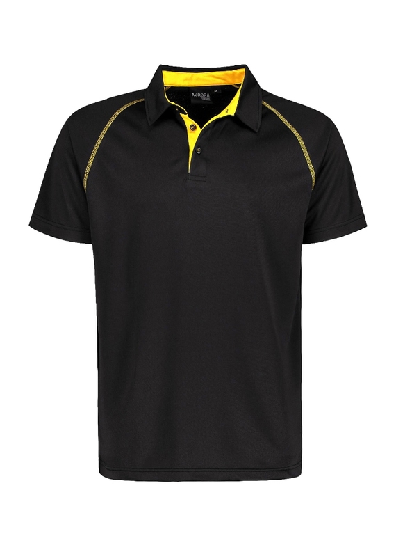 XT Performance Polo Shirt - Men -  Black + Gold