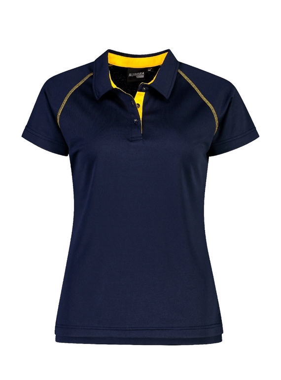 XT Performance Polo Shirt - Women - Navy + Gold