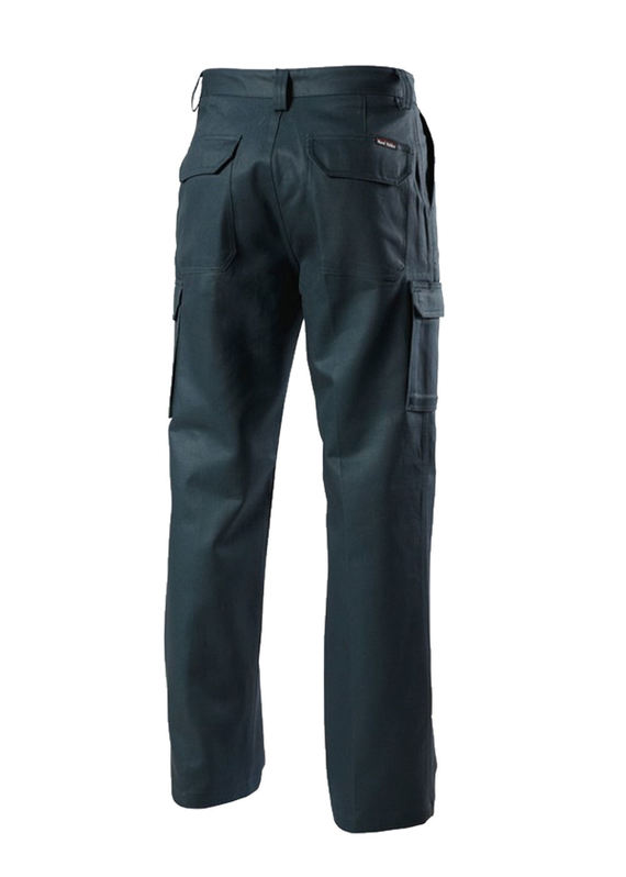 Generation Y Work Trousers - 100% Cotton Drill - Men - Green Back