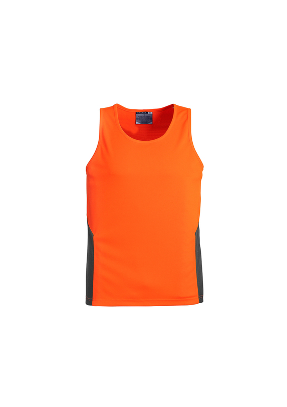 Squad Day Only Hi-Vis Singlet - Men - Orange Charcoal