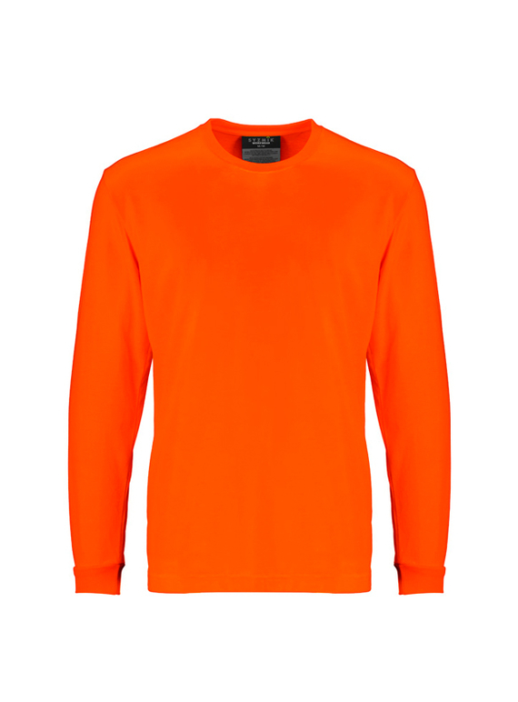 Hi Vis Long Sleeve Tee - Men - Orange
