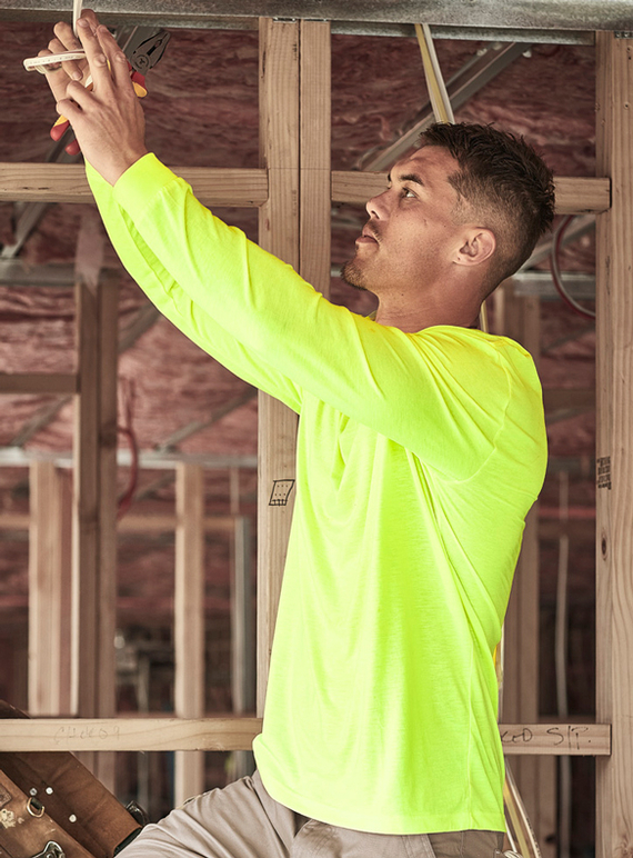 Hi Vis Long Sleeve Tee - Men