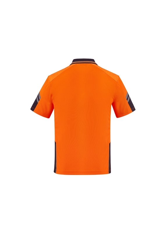 Squad Reinforced Hi Vis Short Sleeve Polo Shirt - Men - Back View