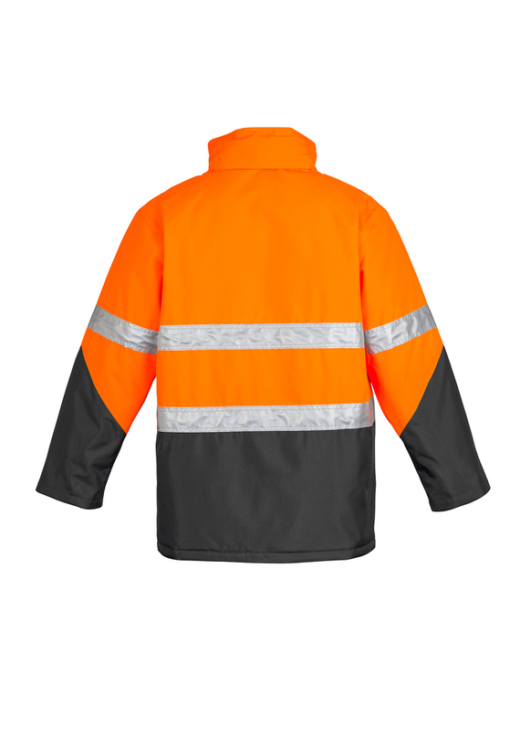Hi Vis Storm Jacket - Quilt Lined - Men - Back View