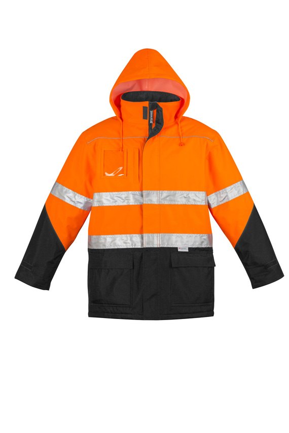 Hi Vis Storm Jacket - Quilt Lined - Men - With hood