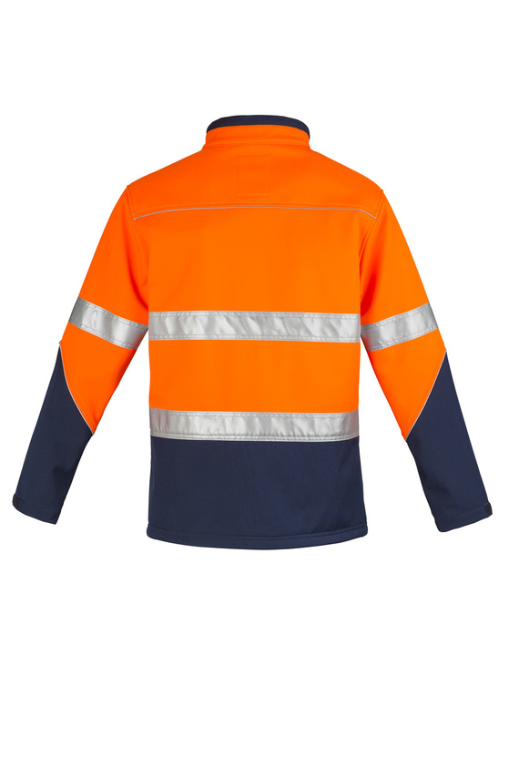Hi Vis Softshell Jacket - Unisex - Back View