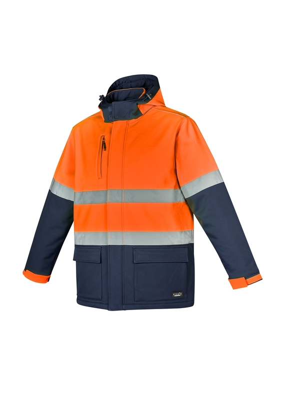 Antarctic Softshell Taped Hi Vis Jacket - Unisex - Side View