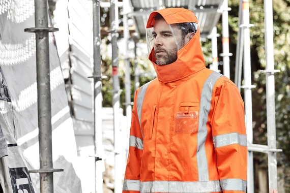 TTMC-W17 Hi Vis X Back 4 In 1 Waterproof Jacket - Men