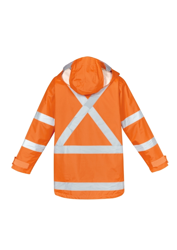 TTMC-W17 Hi Vis X Back 4 In 1 Waterproof Jacket - Men - Jacket Back