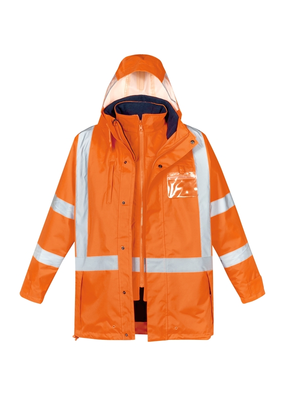 TTMC-W17 Hi Vis X Back 4 In 1 Waterproof Jacket - Men - Jacket