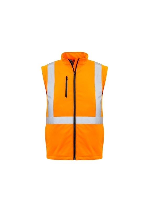 Hi Vis X Back 2 in 1 Softshell Jacket - Removable Sleeves - Unisex - Sleeves Zip Off