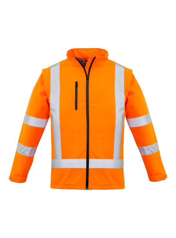 Hi Vis X Back 2 in 1 Softshell Jacket - Removable Sleeves - Women