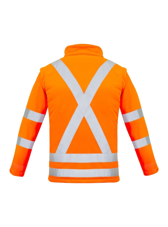 Hi Vis X Back 2 in 1 Softshell Jacket - Removable Sleeves - Women