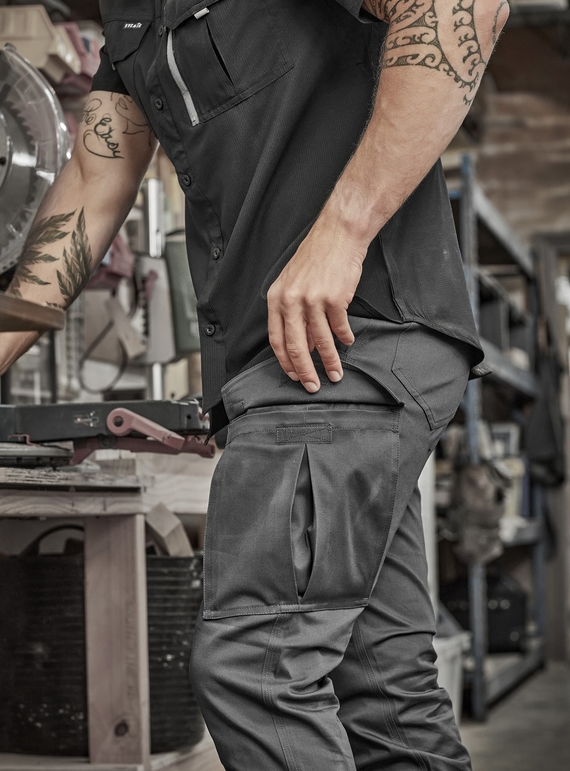 Essential Basic Stretch Cargo Work Pants - Men