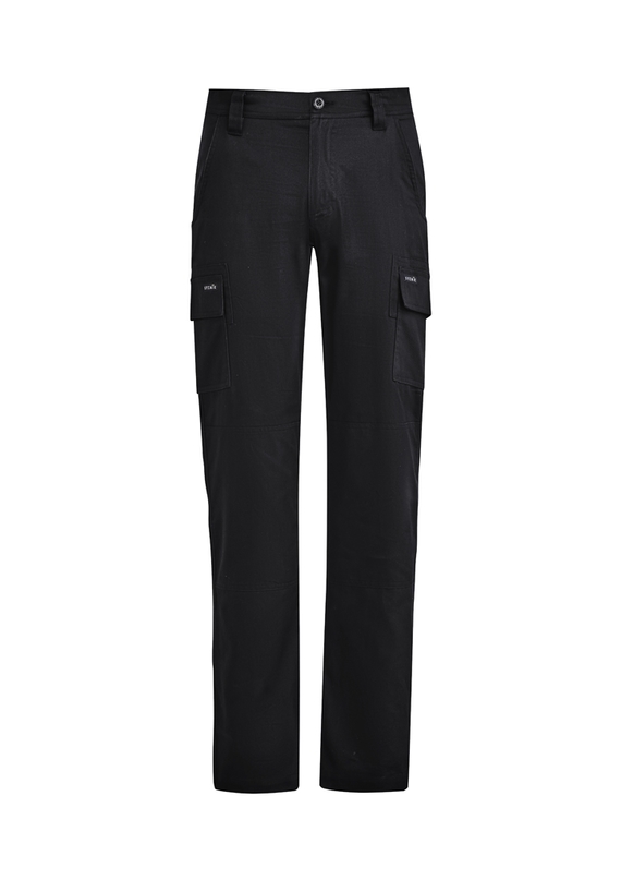 Lightweight Drill Cargo Work Pants - Men - Black