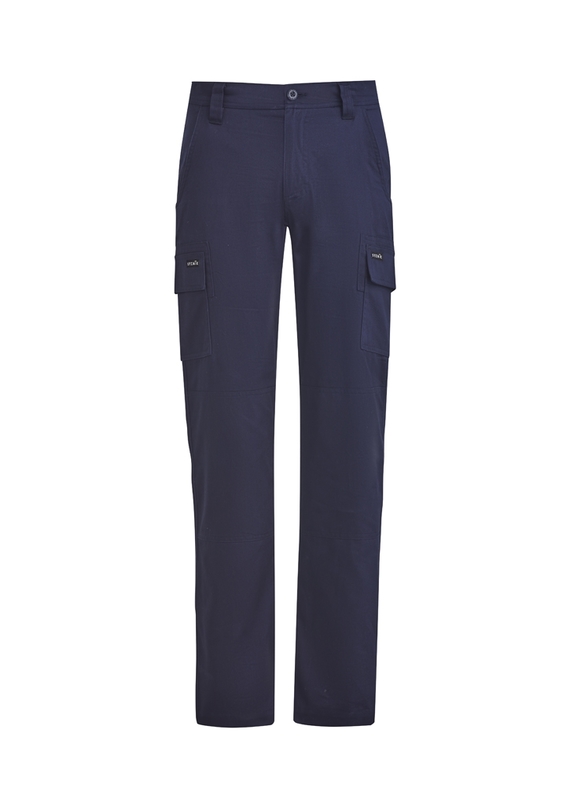 Lightweight Drill Cargo Work Pants - Men - Navy