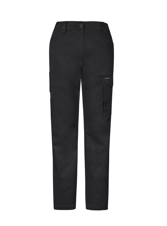 Essential Basic Stretch Cargo Work Pant - Women - Black
