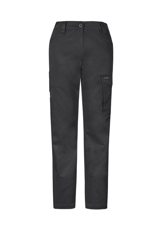 Essential Basic Stretch Cargo Work Pant - Women - Charcoal