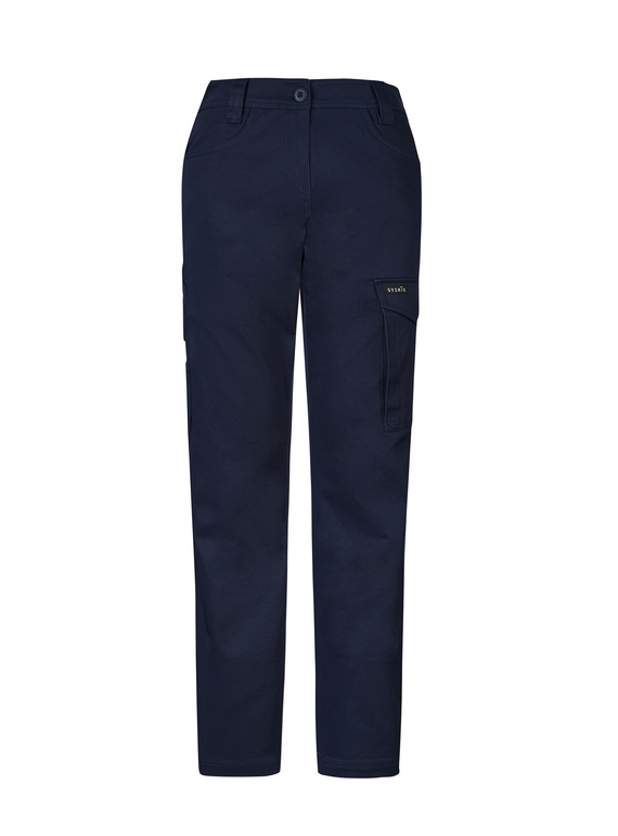 Essential Basic Stretch Cargo Work Pant - Women - Navy
