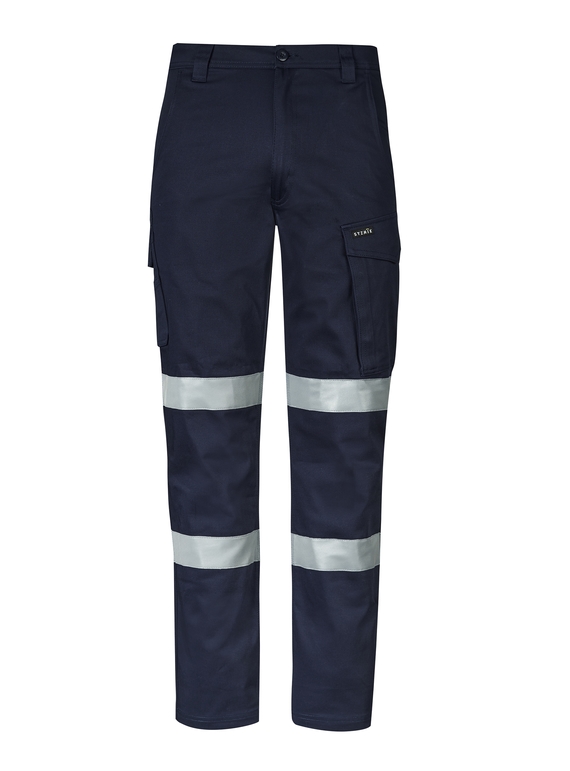 Essential Stretch Taped Cargo Work Pants - Men - Navy
