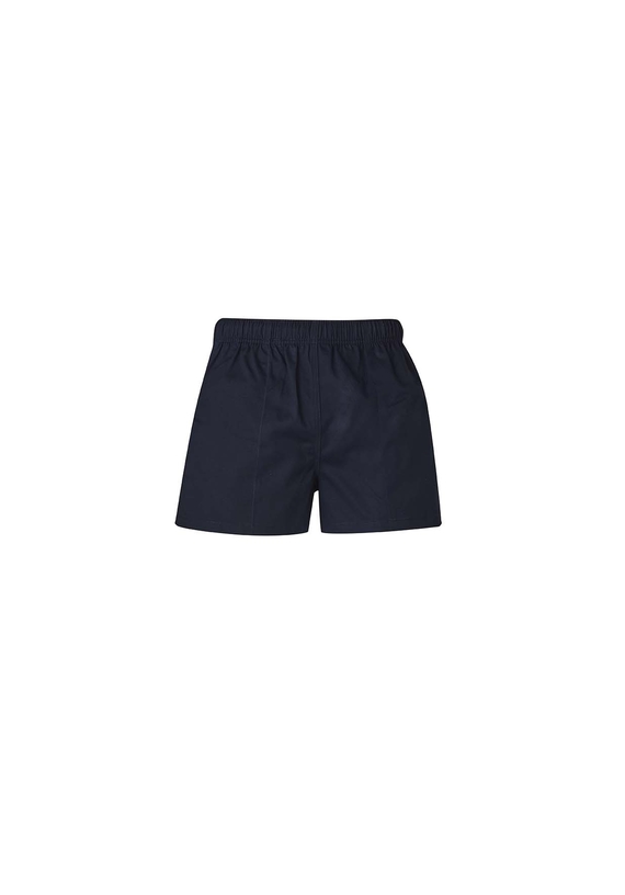 Rugby Shorts 100% Cotton Twill - Men - Navy