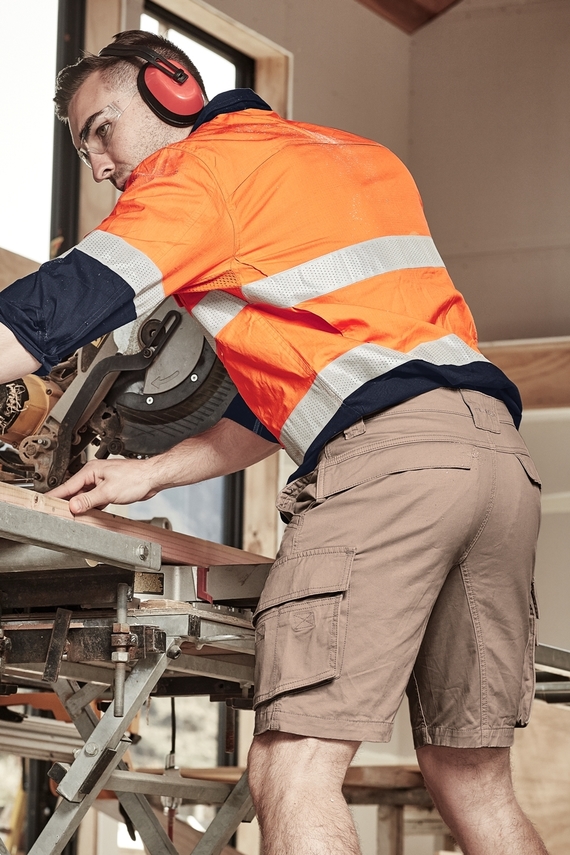Streetworx Curved Cargo Work Shorts - Men