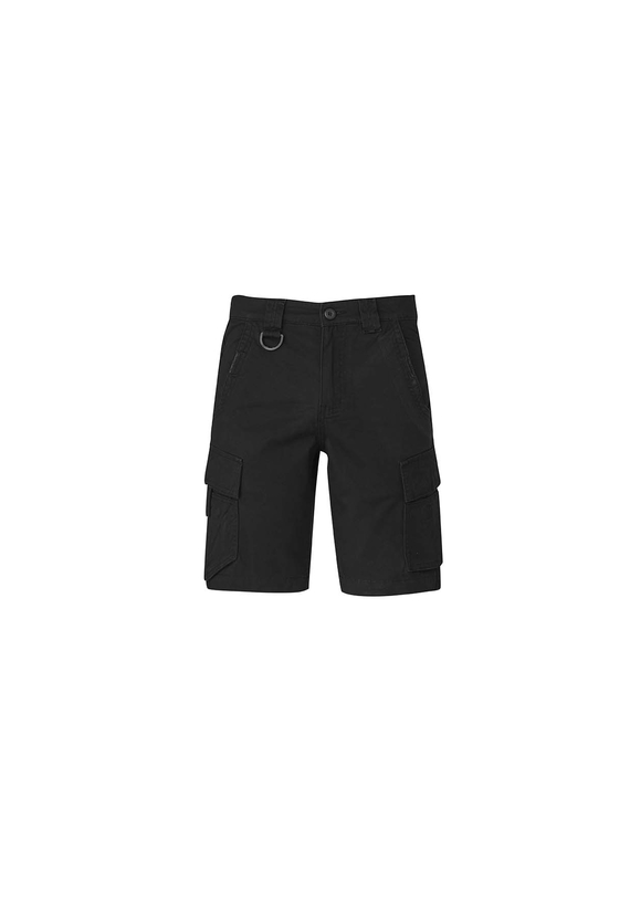 Streetworx Curved Cargo Work Shorts - Men - Black