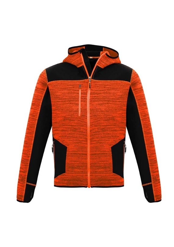 Streetworx Reinforced Knit Hoodie, plain and hi vis - Unisex - Fluoro Orange