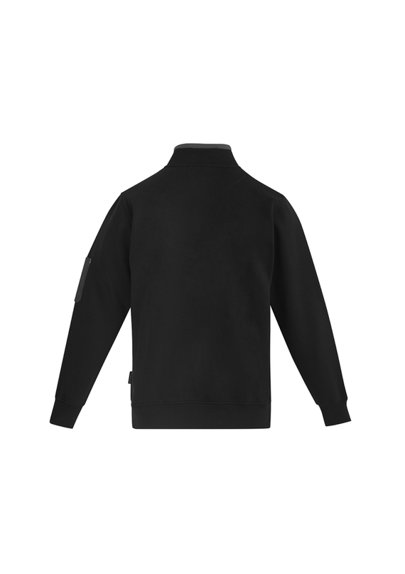 1/4 Zip Brushed Fleece - Men - Back View