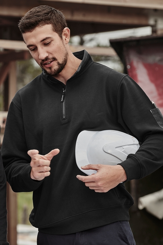 1/4 Zip Brushed Fleece - Men