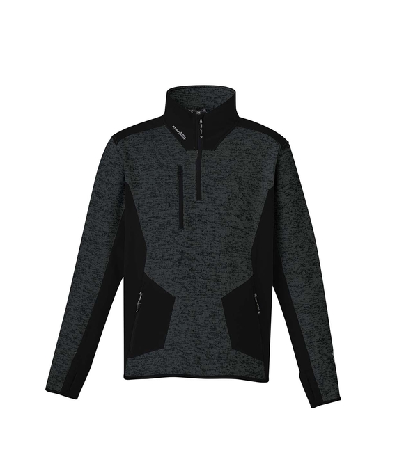 Streetworx Reinforced Knit 1/2 Zip Pullover, plain and hi vis - Unisex - Gunmetal