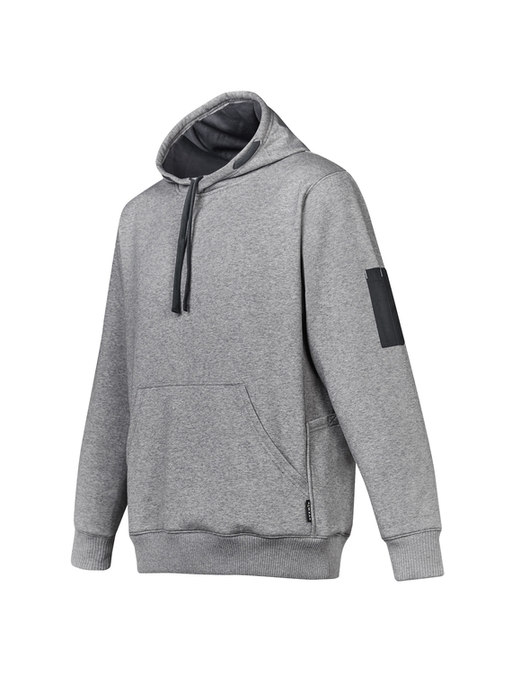 Multi-pocket Hoodie - Unisex - Grey Marle/Charcoal