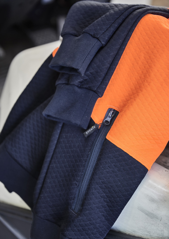 Hi Vis Textured Jacquard Hoodie - Unisex