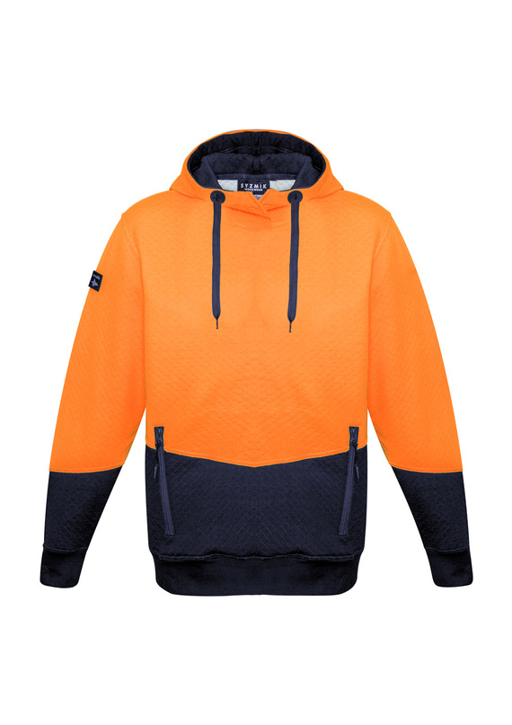 Hi Vis Textured Jacquard Hoodie - Unisex