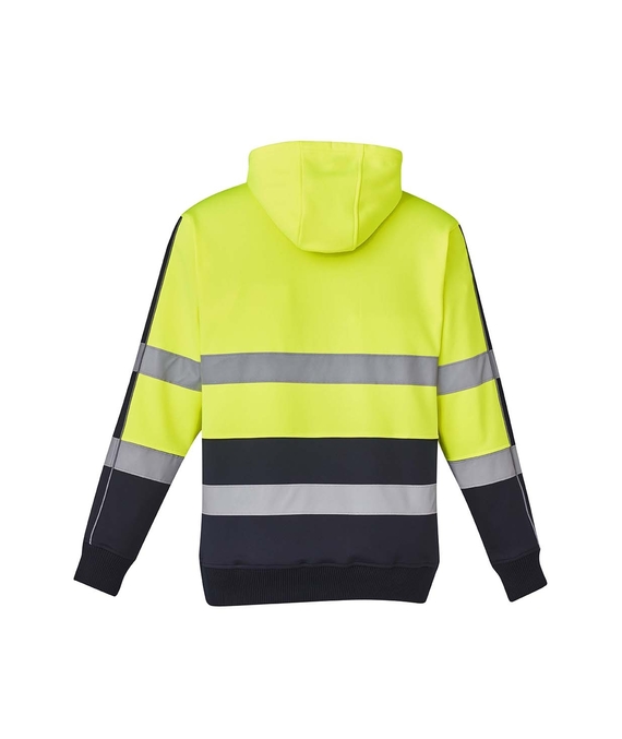 Hi Vis Stretch Taped Hoodie - Unisex - Back View