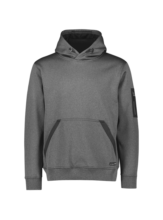 Streetworx Water Resistant Hoodie, plain and hi vis - Unisex - Grey Marle