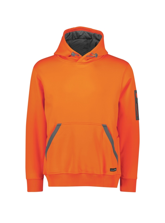 Streetworx Water Resistant Hoodie, plain and hi vis - Unisex - Orange