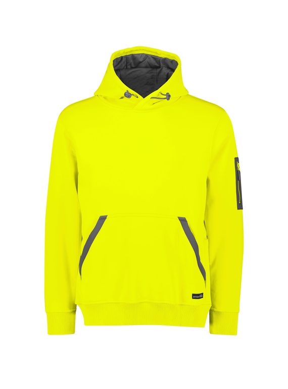 Streetworx Water Resistant Hoodie, plain and hi vis - Unisex - Yellow
