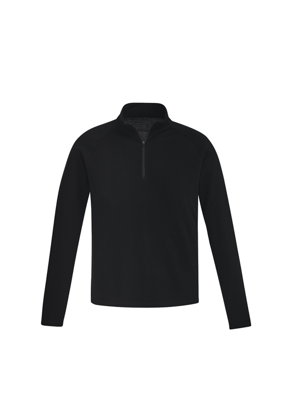 Merino Mid-Layer Pullover - Men - Black