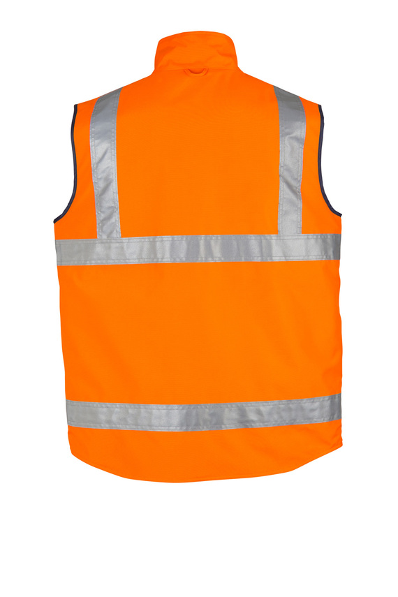 Hi Vis Waterproof Lightweight Vest - Men - Back View