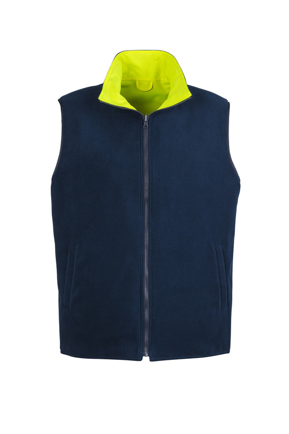 Hi Vis Waterproof Lightweight Vest - Men - Yellow Reverse