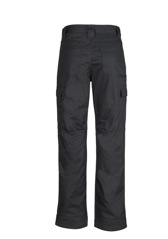 Cargo Work Pants 100% Cotton Drill - Men - Back View